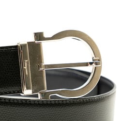 Salvatore Ferragamo Gancini Buckle Belt Black Leather Men's