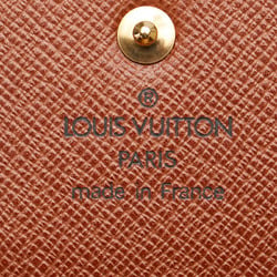 Louis Vuitton Monogram Pochette Porte Monnaie Credit Long Wallet M61725 Brown PVC Leather Women's LOUIS VUITTON