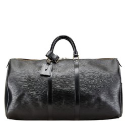 Louis Vuitton Epi Keepall 55 Boston Bag Travel M42952 Noir Black Leather Women's LOUIS VUITTON