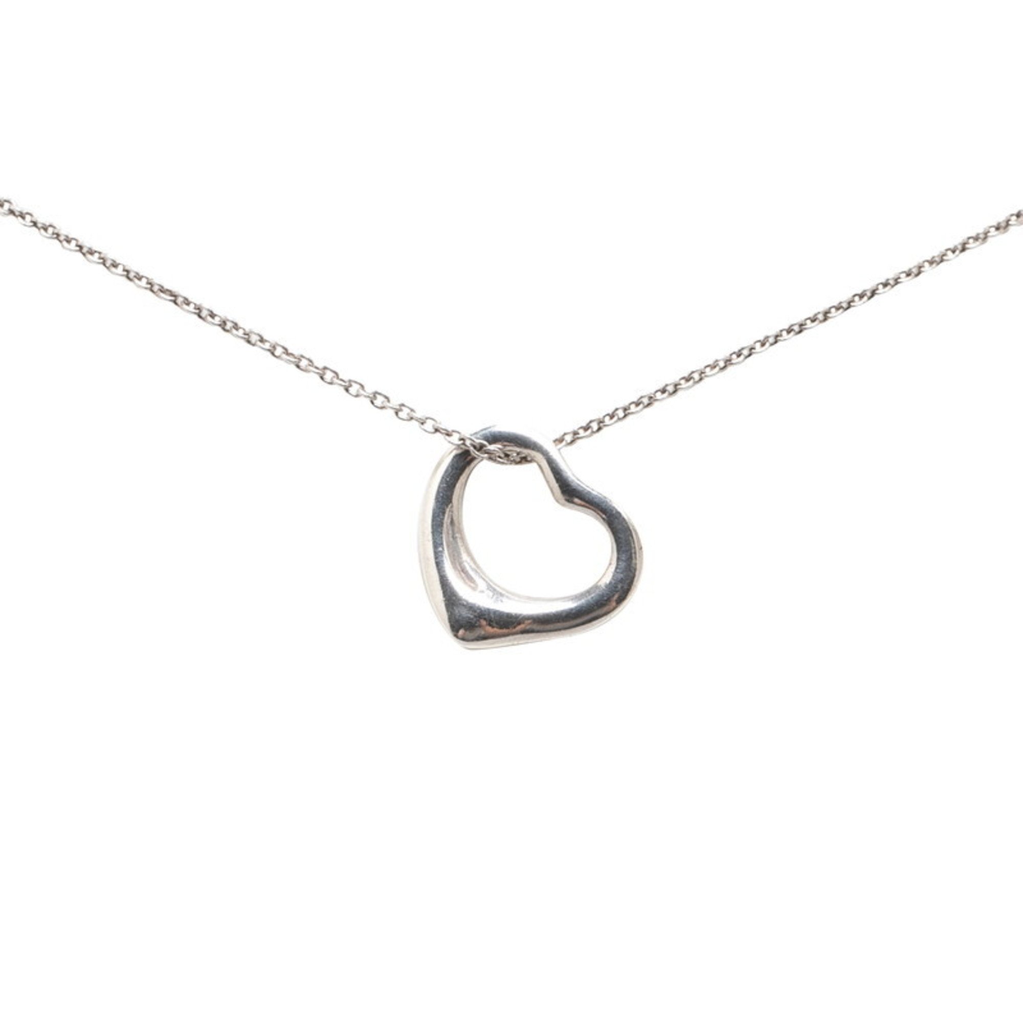 Tiffany Heart Necklace SV925 Silver Women's TIFFANY&Co.