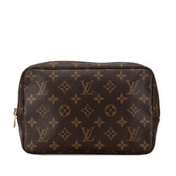 Louis Vuitton Monogram Truss Toilette 23 Pouch M47524 Brown PVC Leather Women's LOUIS VUITTON