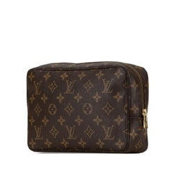 Louis Vuitton Monogram Truss Toilette 23 Pouch M47524 Brown PVC Leather Women's LOUIS VUITTON