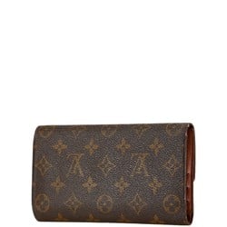 Louis Vuitton Monogram Porte Tresor International Long Wallet M61215 Brown PVC Leather Women's LOUIS VUITTON