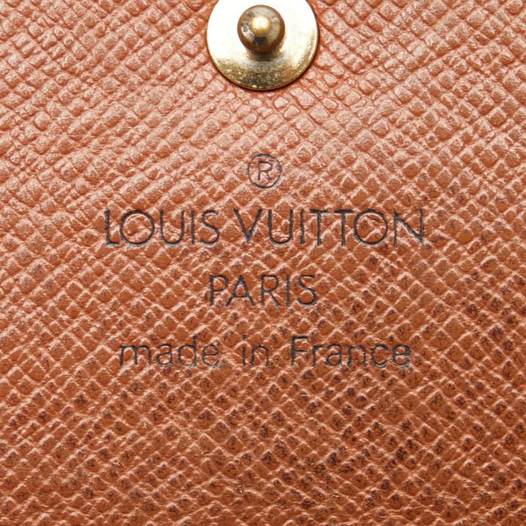 Louis Vuitton Monogram Porte Tresor International Long Wallet M61215 Brown PVC Leather Women's LOUIS VUITTON