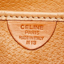 Celine Macadam Handbag Brown PVC Leather Women's CELINE