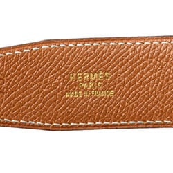 Hermes Constance H Belt Black Box Calf Women's HERMES