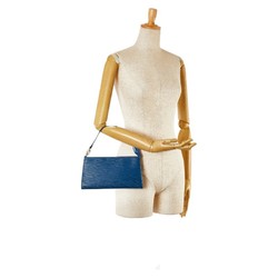 Louis Vuitton Epi Pochette Accessory Handbag Pouch M52945 Toledo Blue Leather Women's LOUIS VUITTON