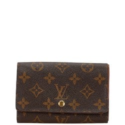 Louis Vuitton Monogram Portefeuille Tresor Bi-fold Wallet M61736 Brown PVC Leather Women's LOUIS VUITTON