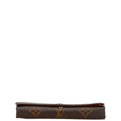 Louis Vuitton Monogram Portefeuille Tresor Bi-fold Wallet M61736 Brown PVC Leather Women's LOUIS VUITTON