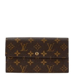 Louis Vuitton Monogram Portefeuille Sarah Long Wallet M61734 Brown PVC Leather Women's LOUIS VUITTON