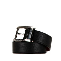 CARTIER Belt Black Leather Men's