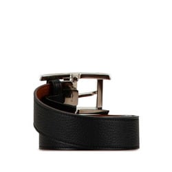 CARTIER Belt Black Leather Men's