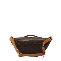 Louis Vuitton Monogram Bumbag Body Bag Waist M43644 Brown PVC Leather Women's LOUIS VUITTON