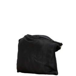 Prada Triangle Plate Sacoche Shoulder Bag Black Nylon Women's PRADA