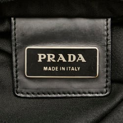 Prada Triangle Plate Sacoche Shoulder Bag Black Nylon Women's PRADA