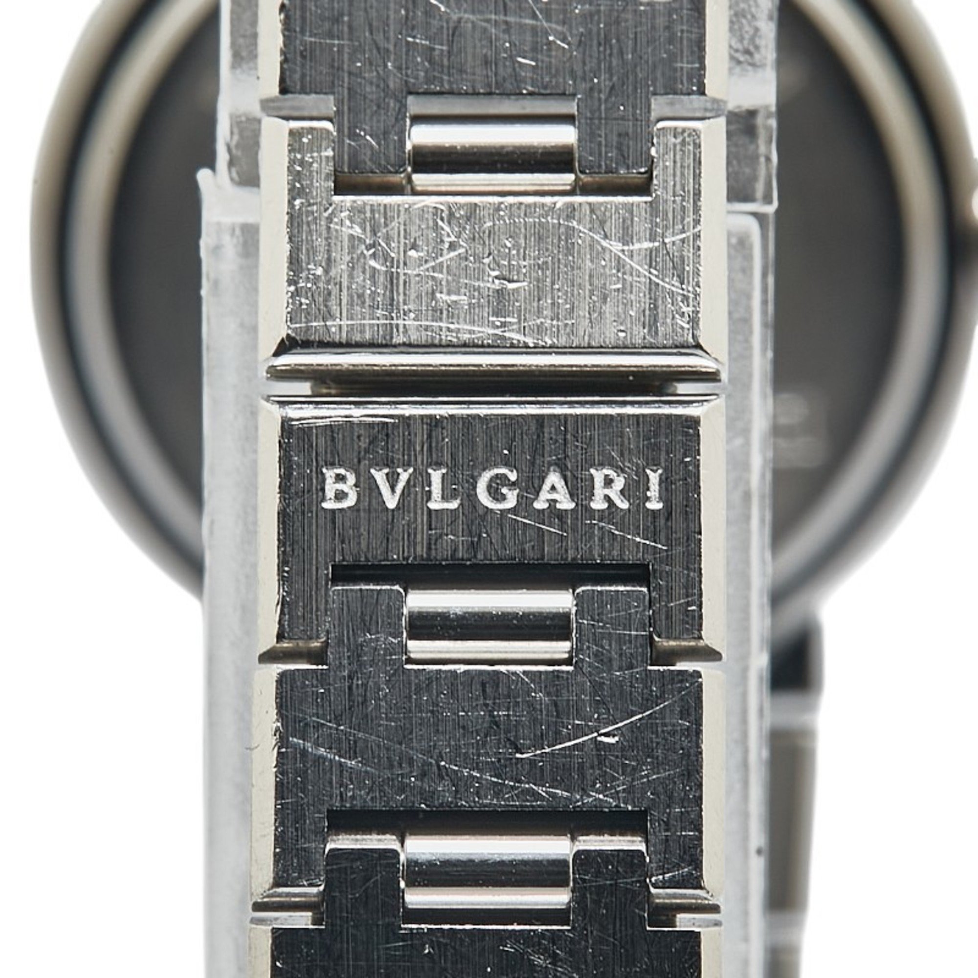 BVLGARI Watch BB26SS Quartz Black Dial Stainless Steel Women's