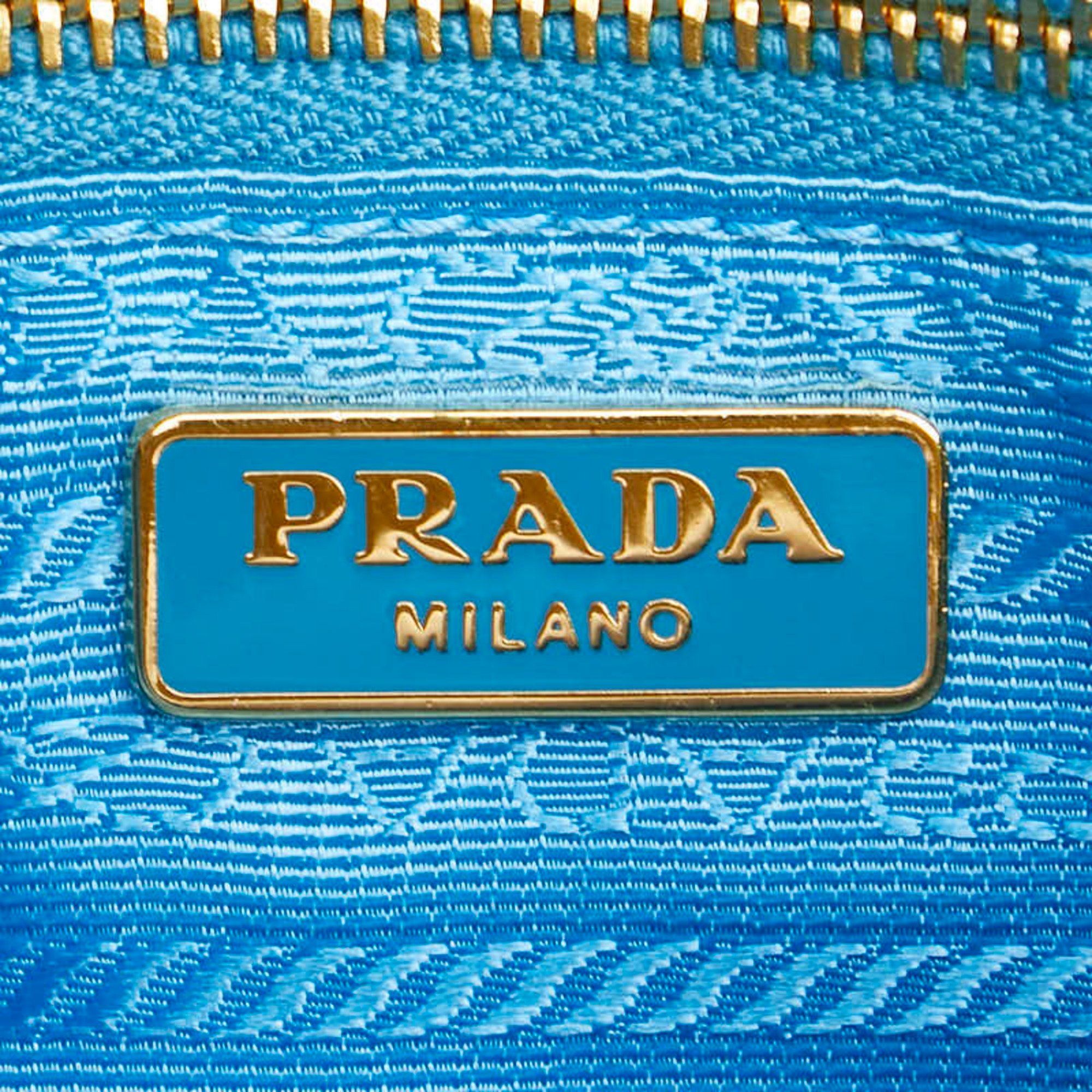 Prada Triangle Plate Saffiano Shoulder Bag BT0832 Green Leather Women's PRADA