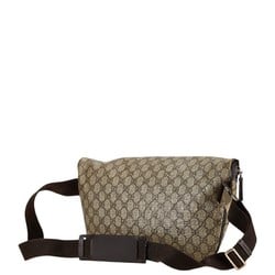 Gucci GG Supreme Waist Bag Body Khaki Brown PVC Leather Women's GUCCI