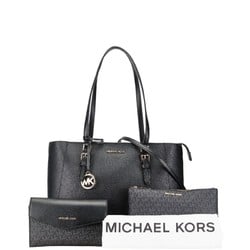 Michael Kors handbag shoulder bag black leather women's