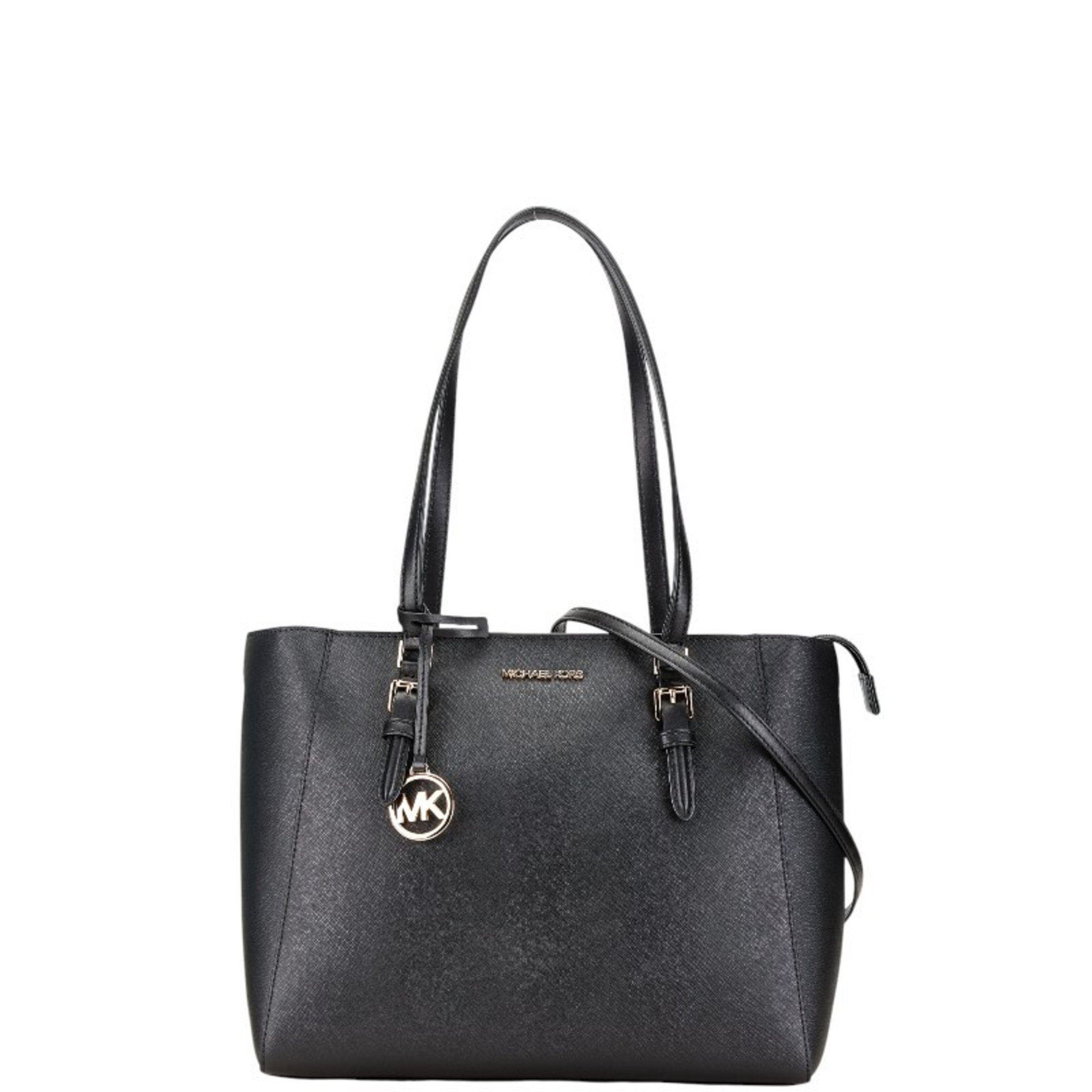 Michael Kors handbag shoulder bag black leather women's