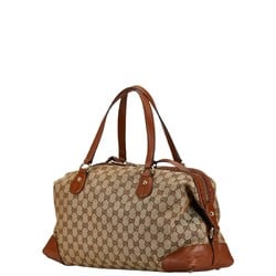 Gucci GG Canvas Handbag Shoulder Bag 296897 Beige Brown Leather Women's GUCCI