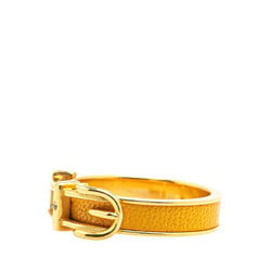 Hermes Belt Motif Scarf Ring Yellow Gold Plated Women's HERMES