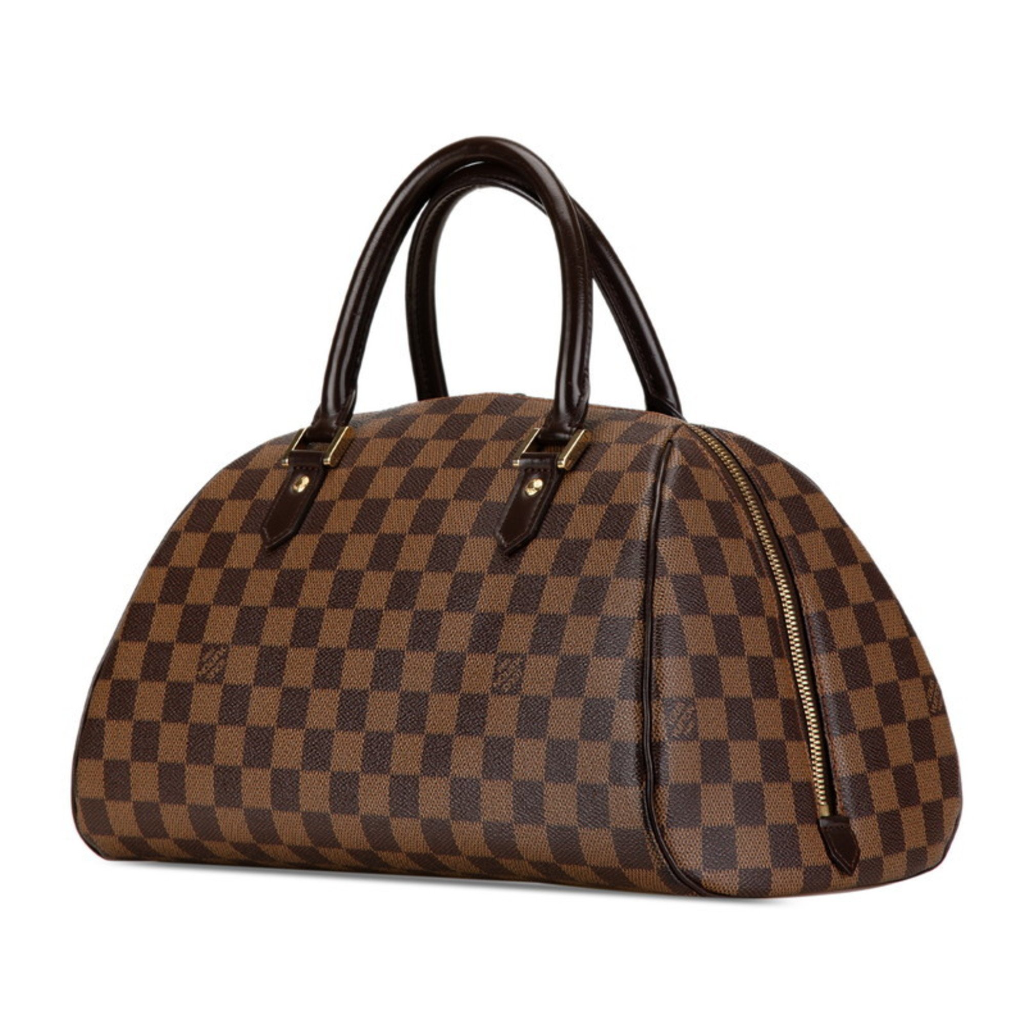 Louis Vuitton Damier Rivera MM Handbag N41434 Brown PVC Leather Women's LOUIS VUITTON