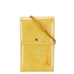 Louis Vuitton Monogram Vernis Walker Shoulder Bag M91031 Yellow Patent Leather Women's LOUIS VUITTON