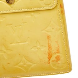 Louis Vuitton Monogram Vernis Walker Shoulder Bag M91031 Yellow Patent Leather Women's LOUIS VUITTON