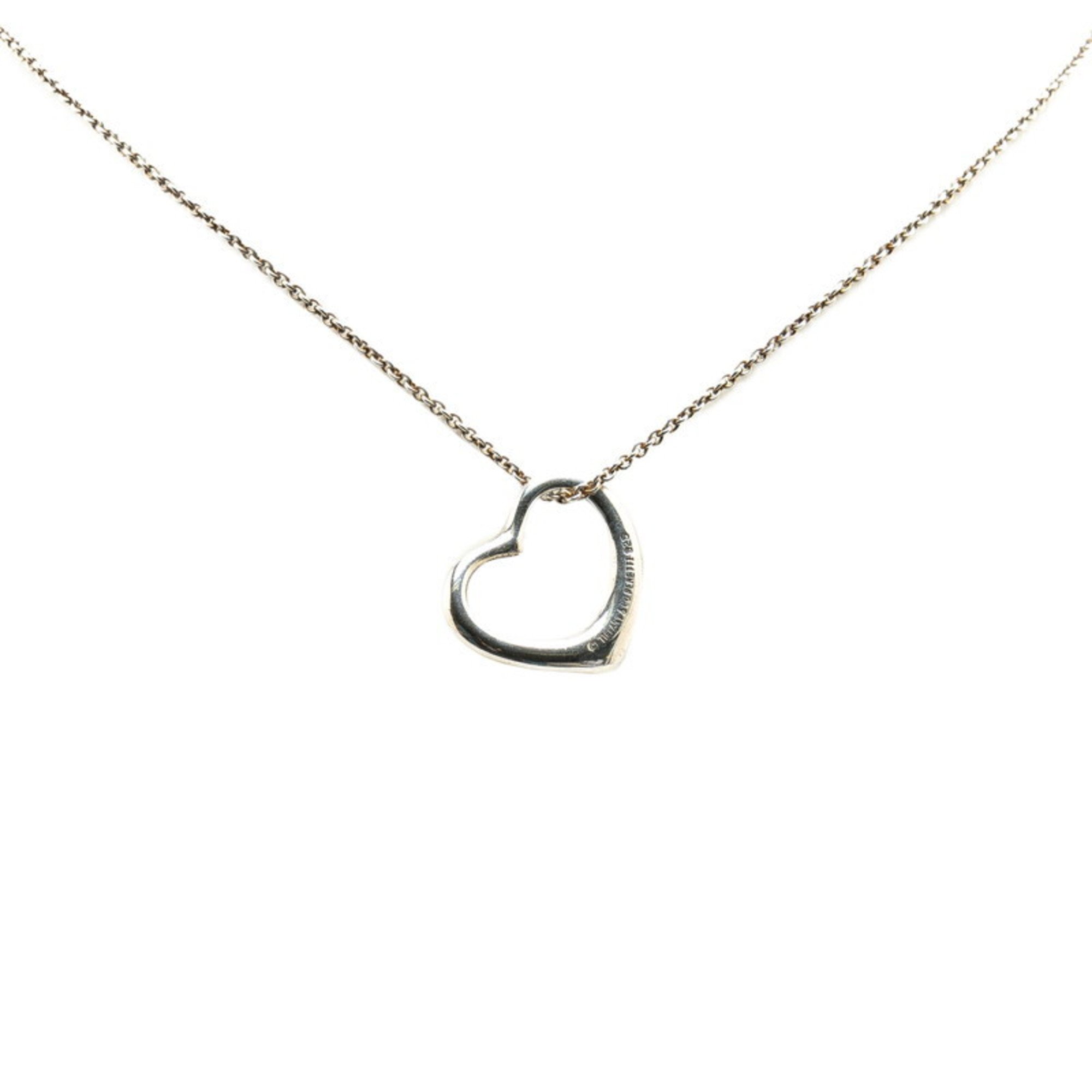 Tiffany Heart Necklace SV925 Silver Women's TIFFANY&Co.