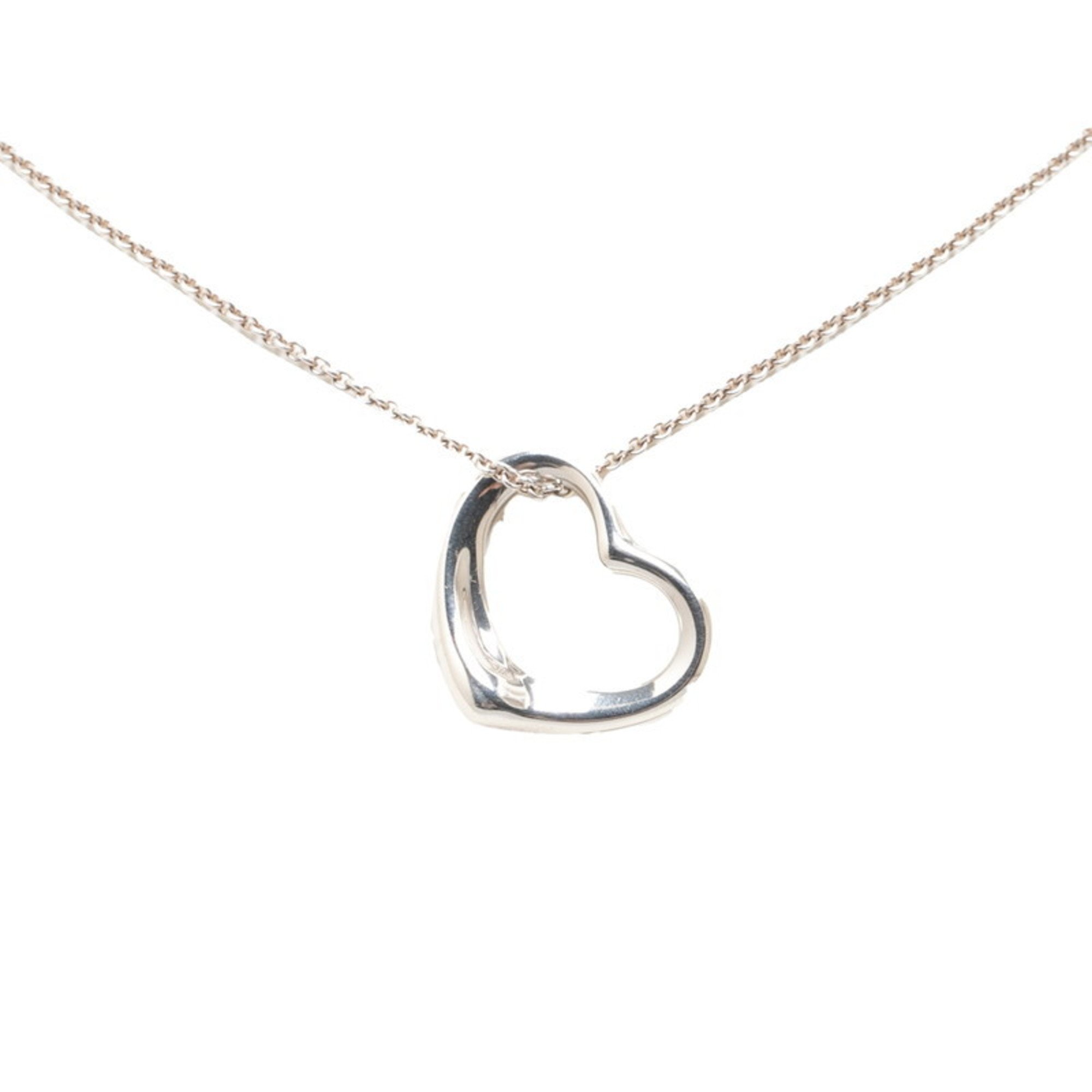 Tiffany Heart Necklace SV925 Silver Women's TIFFANY&Co.