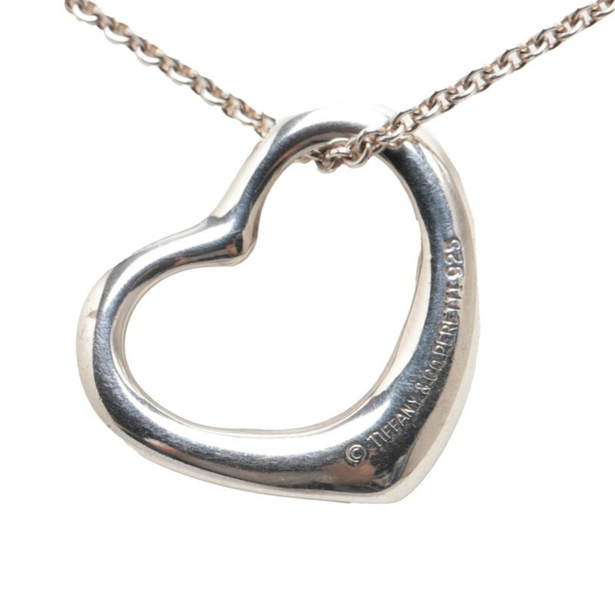 Tiffany Heart Necklace SV925 Silver Women's TIFFANY&Co.