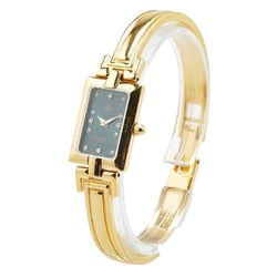 Givenchy Square Bangle Watch Quartz Navy Dial Stainless Steel Women's