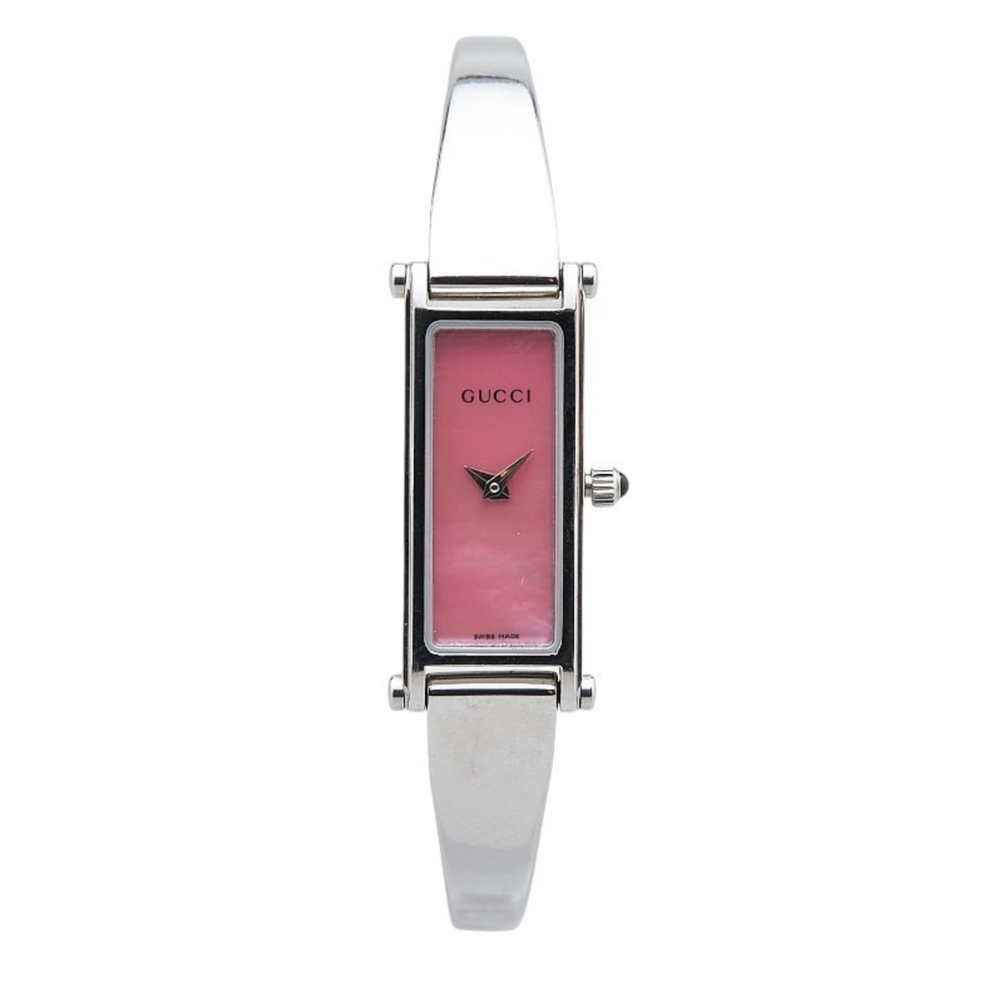 Gucci Watch 1500L Quartz Pink Dial Stainless Steel Ladies GUCCI