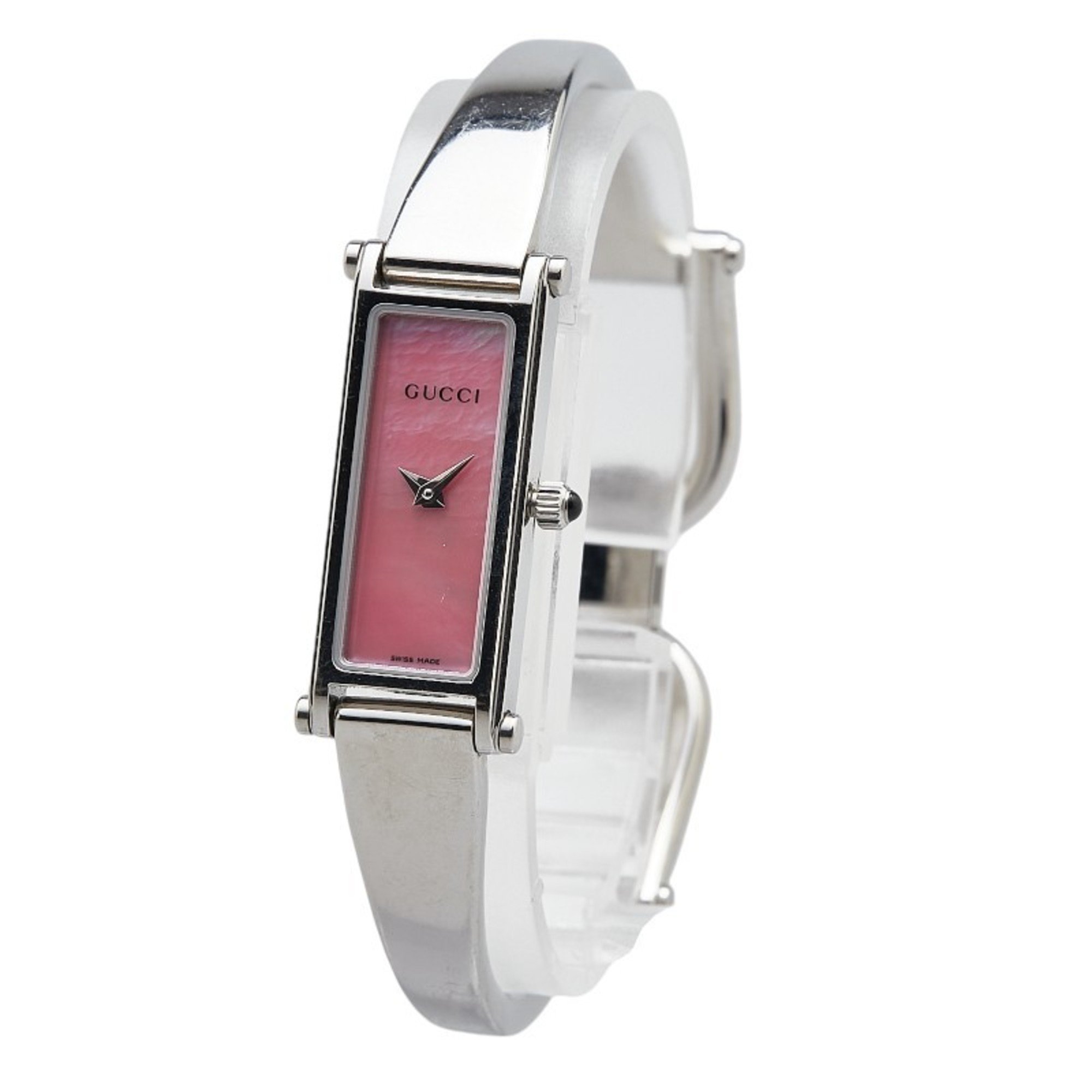 Gucci Watch 1500L Quartz Pink Dial Stainless Steel Ladies GUCCI