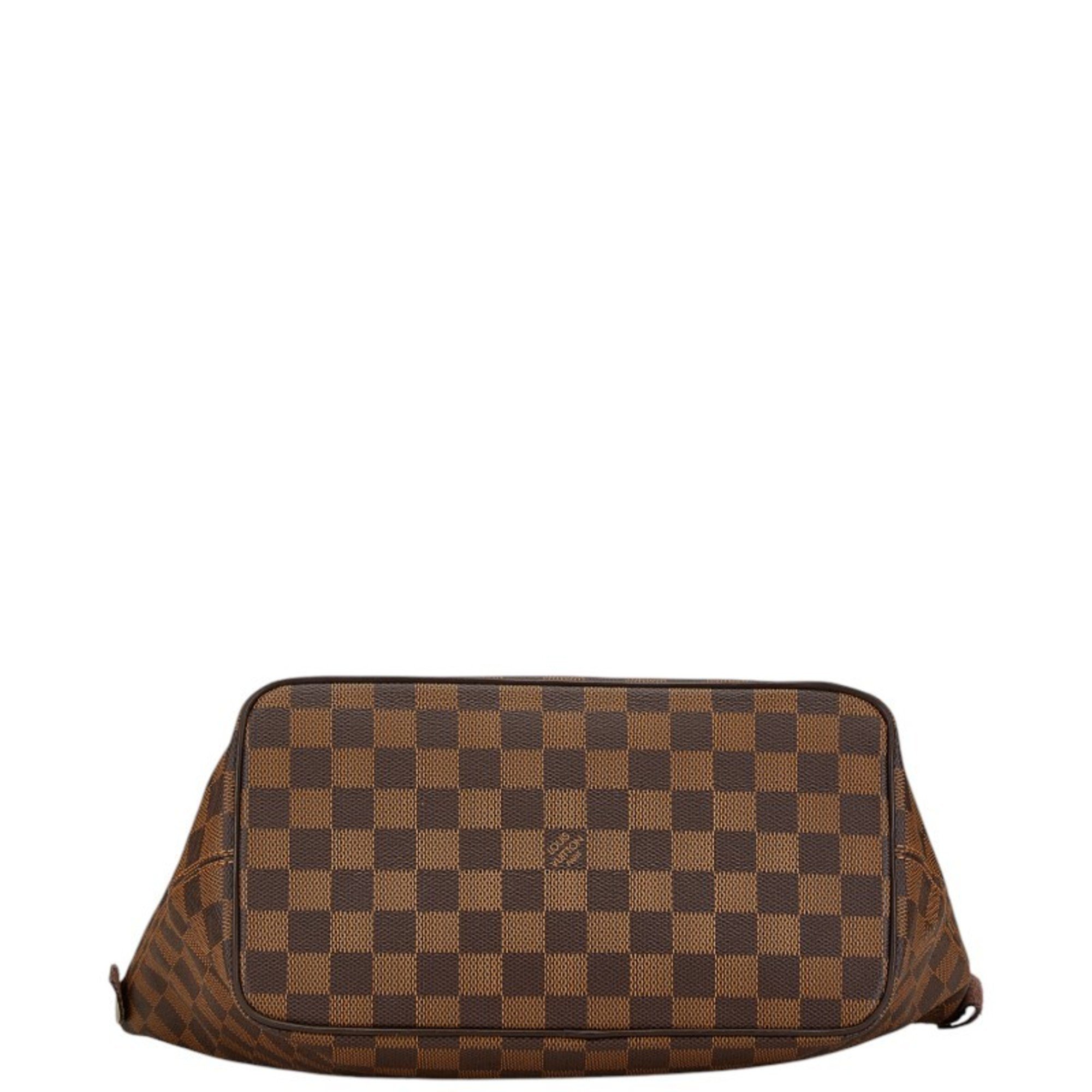 Louis Vuitton Damier Saleya PM Handbag N51183 Brown PVC Leather Women's LOUIS VUITTON