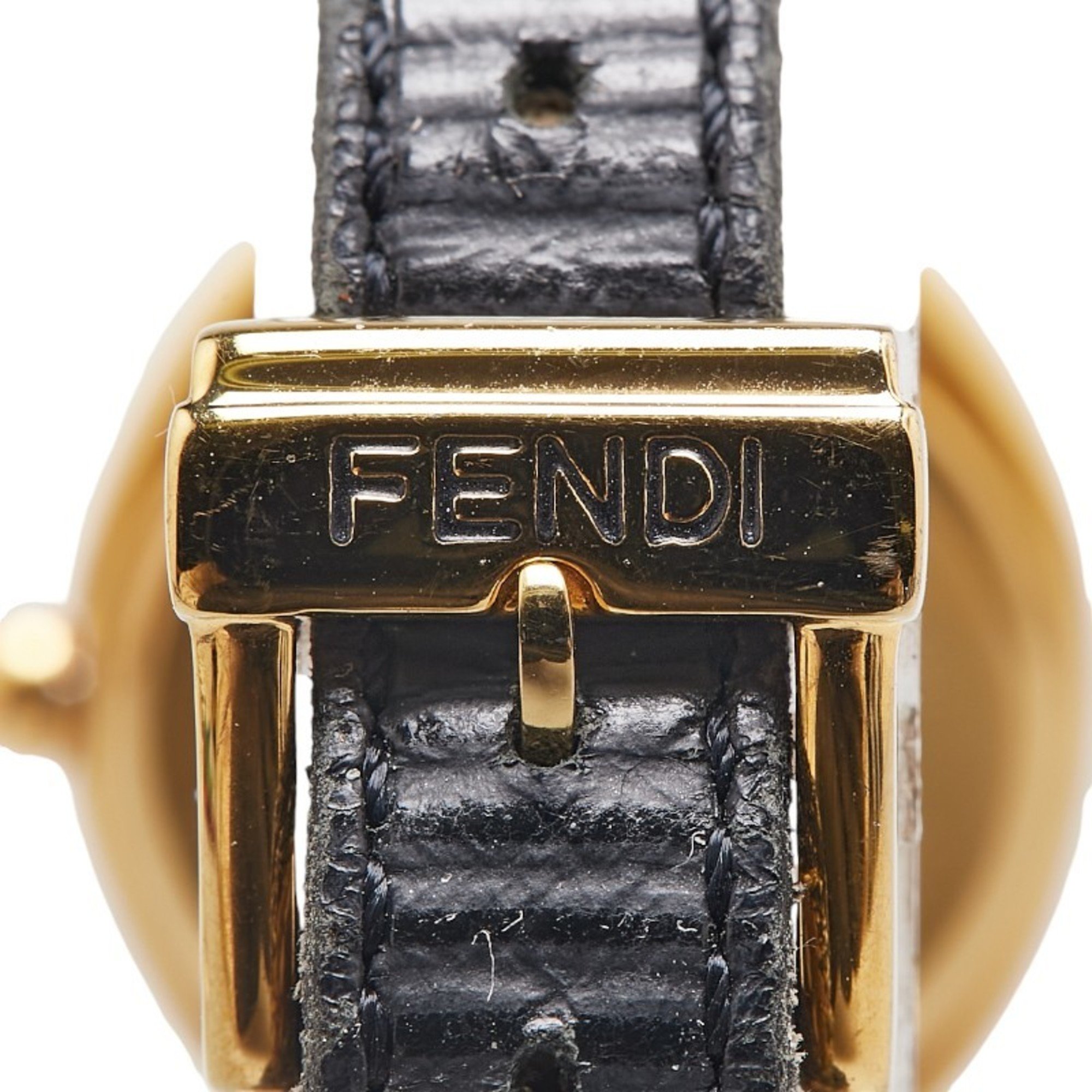 FENDI Chameleon Changeable Strap 8 Colors Watch 640L Quartz White Dial Stainless Steel Women's