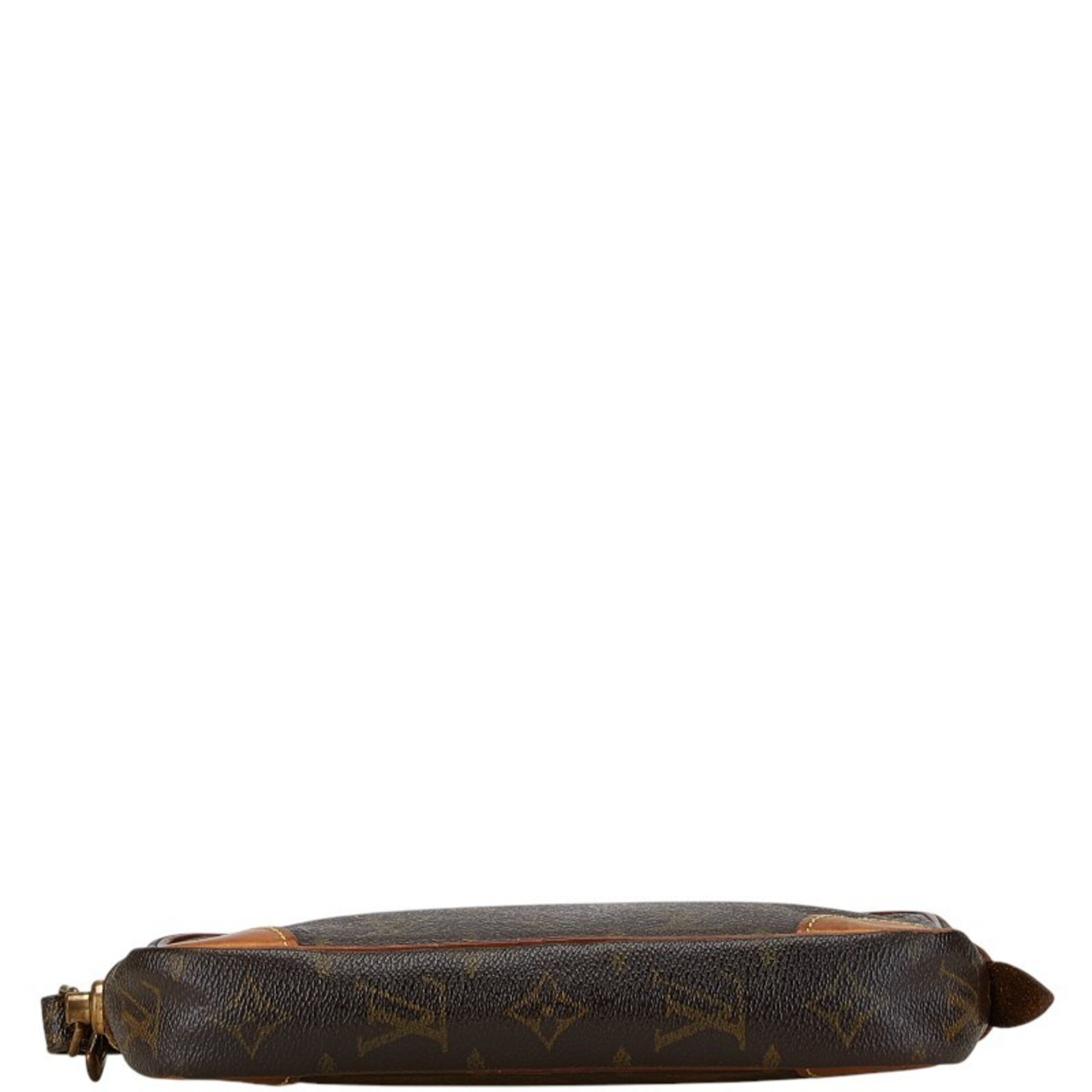 Louis Vuitton Monogram Marly Dragonne PM Second Bag Clutch M51827 Brown PVC Leather Women's LOUIS VUITTON