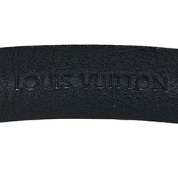 Louis Vuitton Epi Bracelet Flower Action Bangle M6532 Black Gold Plated Leather Women's LOUIS VUITTON