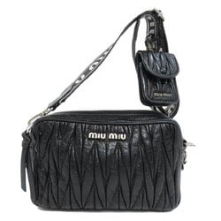 Miu Miu Miu Matelasse Shoulder Bag Leather Women's MIUMIU