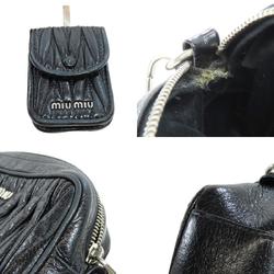 Miu Miu Miu Matelasse Shoulder Bag Leather Women's MIUMIU