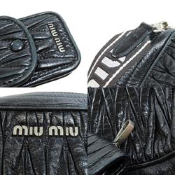 Miu Miu Miu Matelasse Shoulder Bag Leather Women's MIUMIU