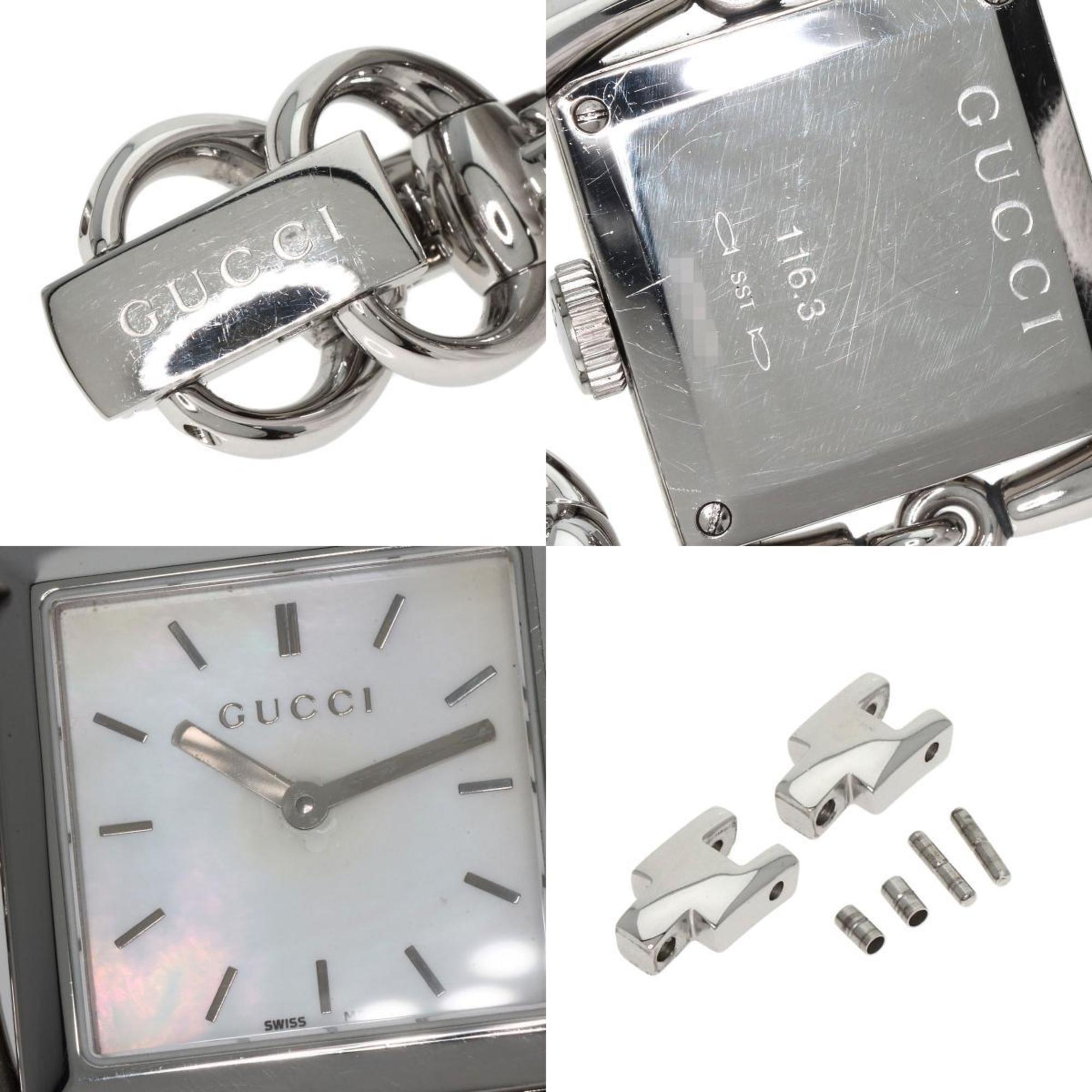 Gucci 116.3 Signoria Watch Stainless Steel SS Ladies GUCCI