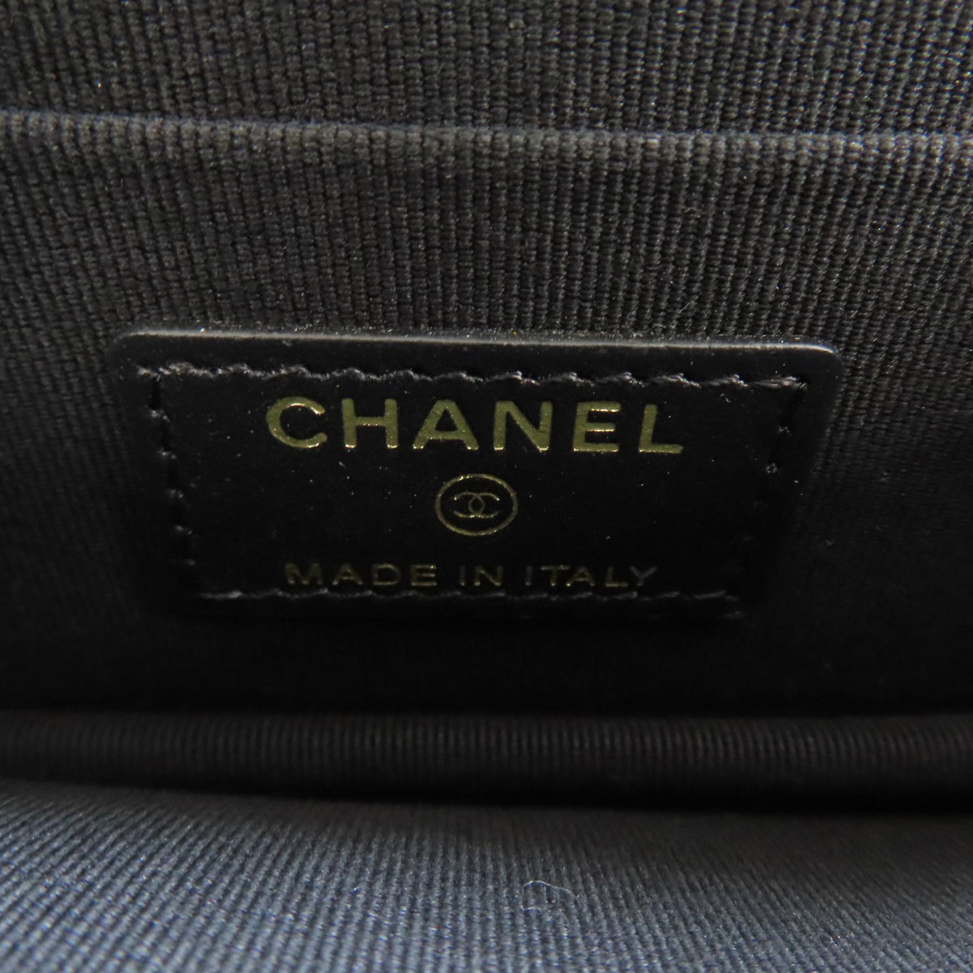 Chanel Chain Wallet Boy Long Caviar Skin Women's CHANEL