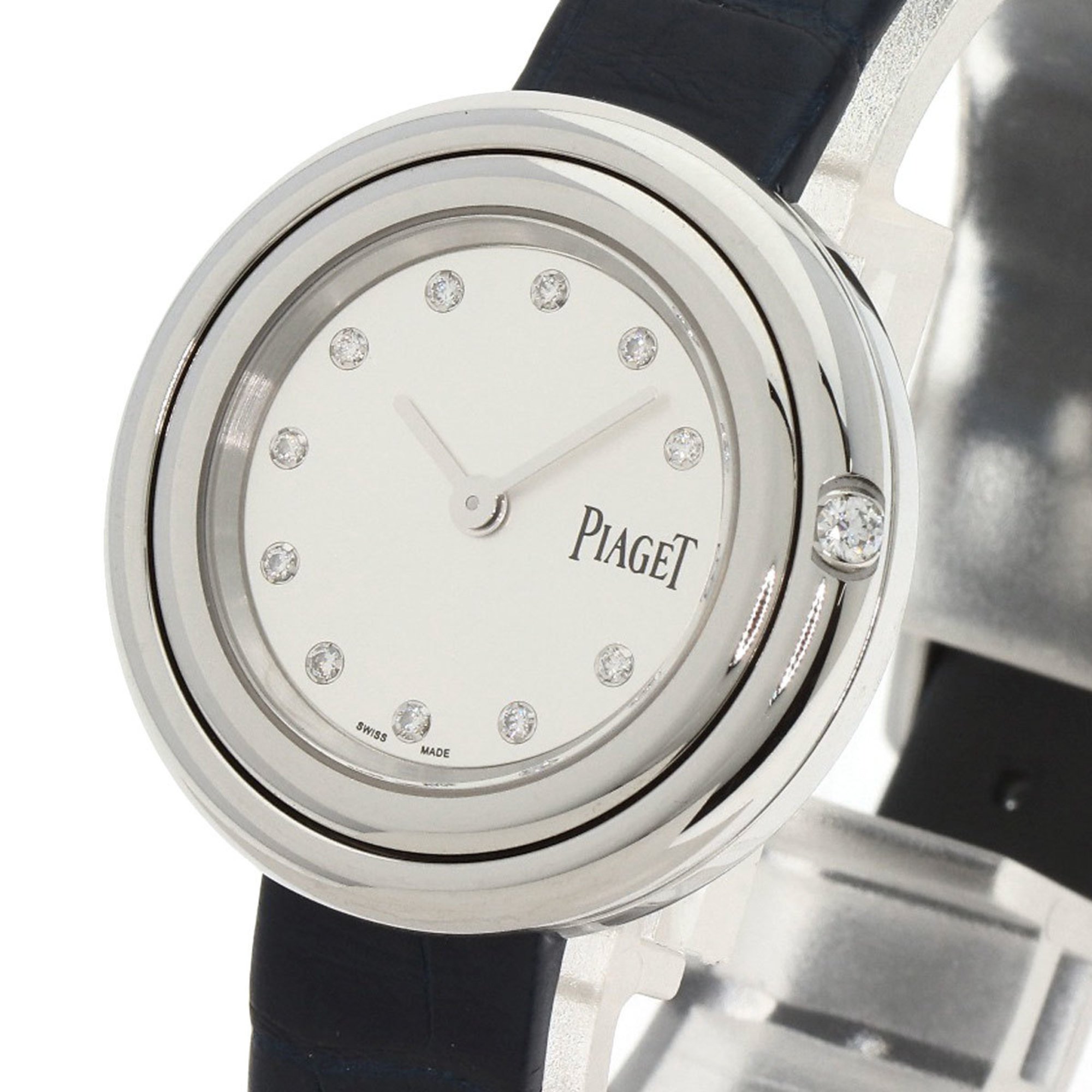 Piaget G03080 Possession Diamond Watch Stainless Steel Leather Women's PIAGET