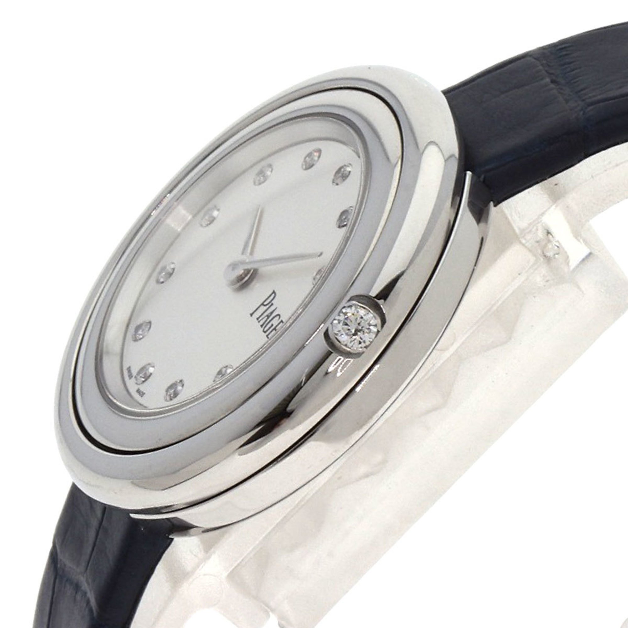 Piaget G03080 Possession Diamond Watch Stainless Steel Leather Women's PIAGET