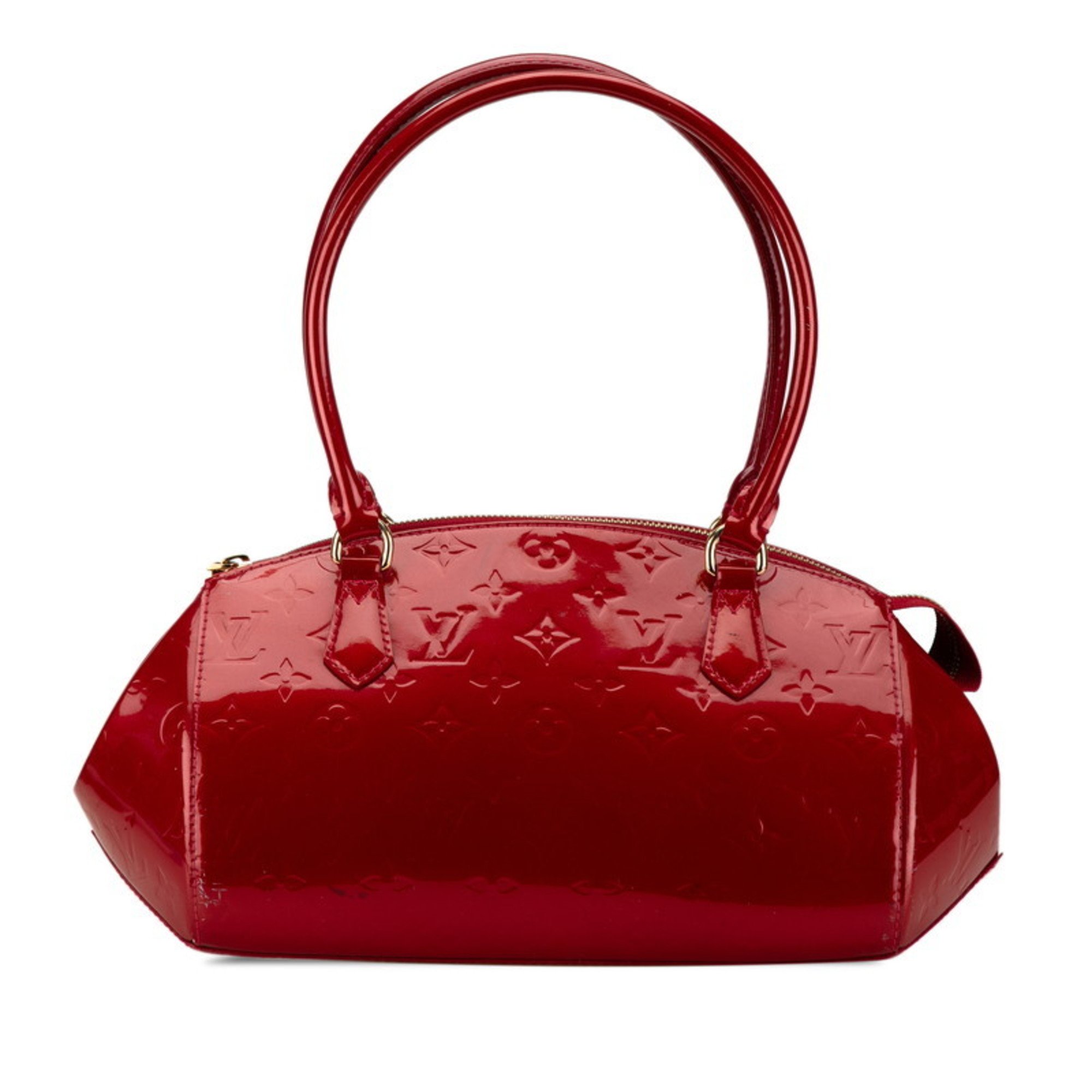 Louis Vuitton Monogram Vernis Sherwood PM Handbag Shoulder Bag Pomme d'Amour Red Patent Leather Women's LOUIS VUITTON