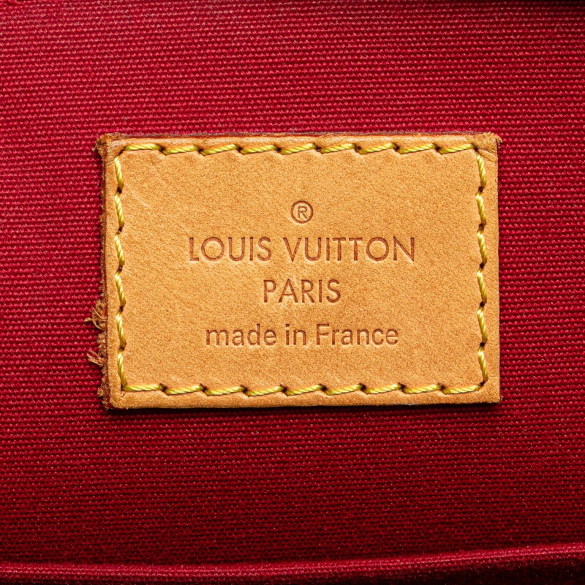 Louis Vuitton Monogram Vernis Sherwood PM Handbag Shoulder Bag Pomme d'Amour Red Patent Leather Women's LOUIS VUITTON