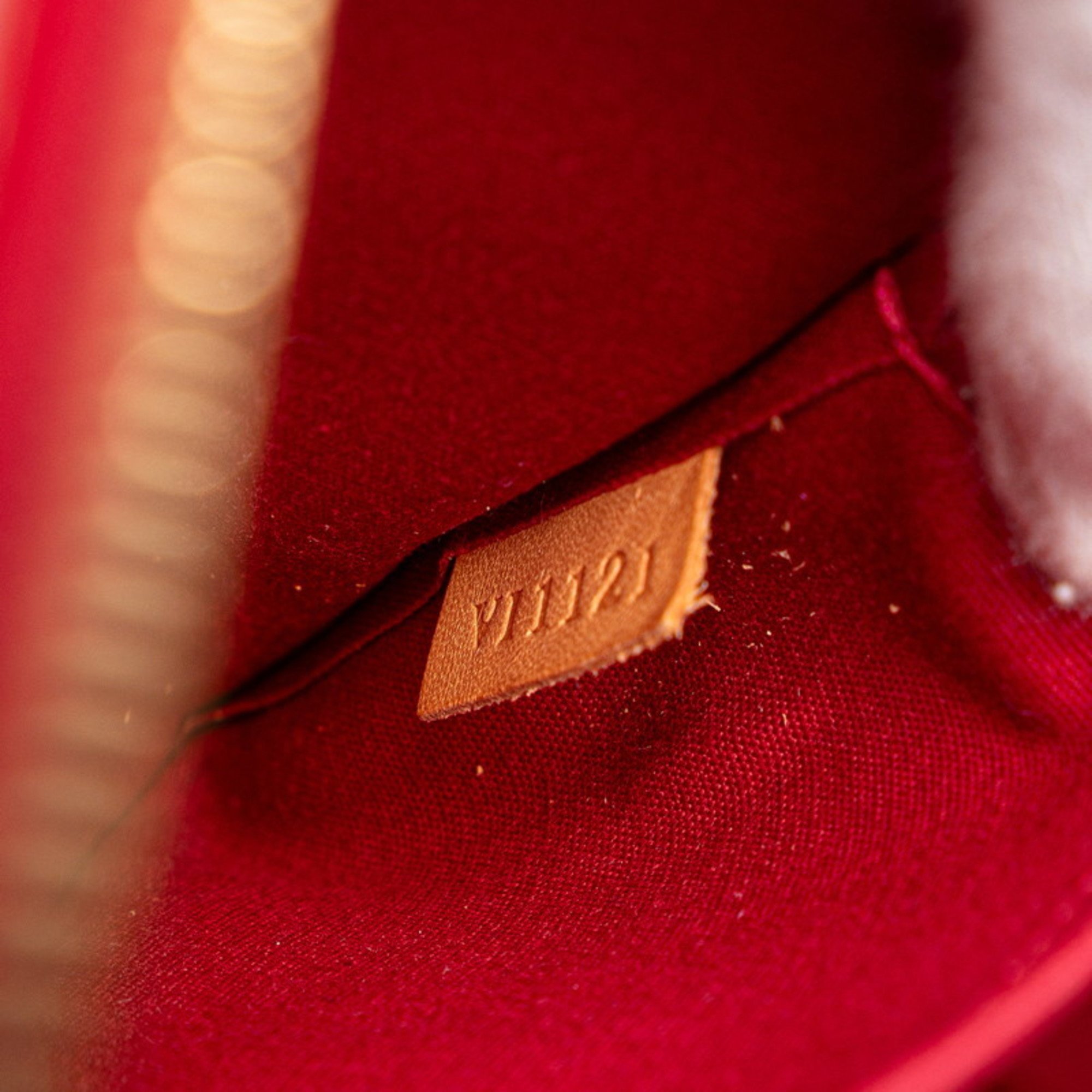 Louis Vuitton Monogram Vernis Sherwood PM Handbag Shoulder Bag Pomme d'Amour Red Patent Leather Women's LOUIS VUITTON