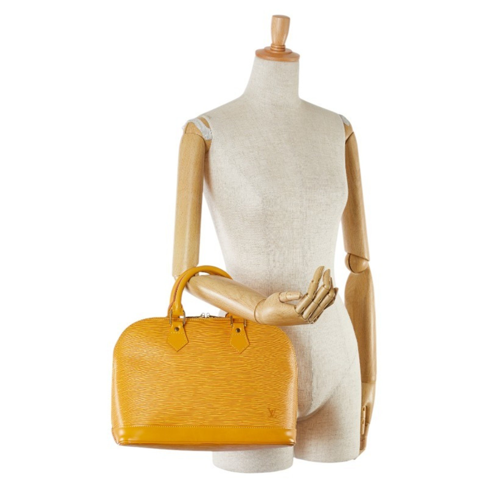 Louis Vuitton Epi Alma Handbag M52149 Tassili Yellow Leather Women's LOUIS VUITTON